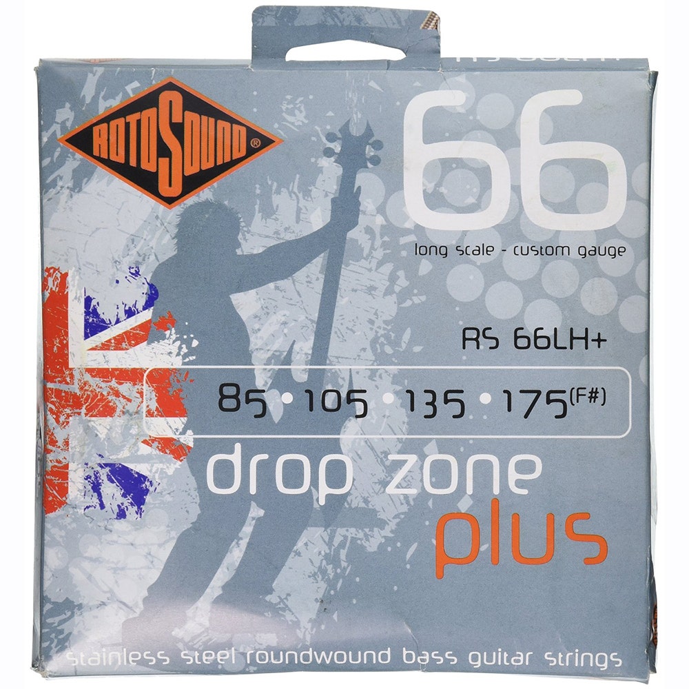Rotosound RS66LH+ Swing Bass 66 Stainless Steel Bass Guitar Strings (85-175)