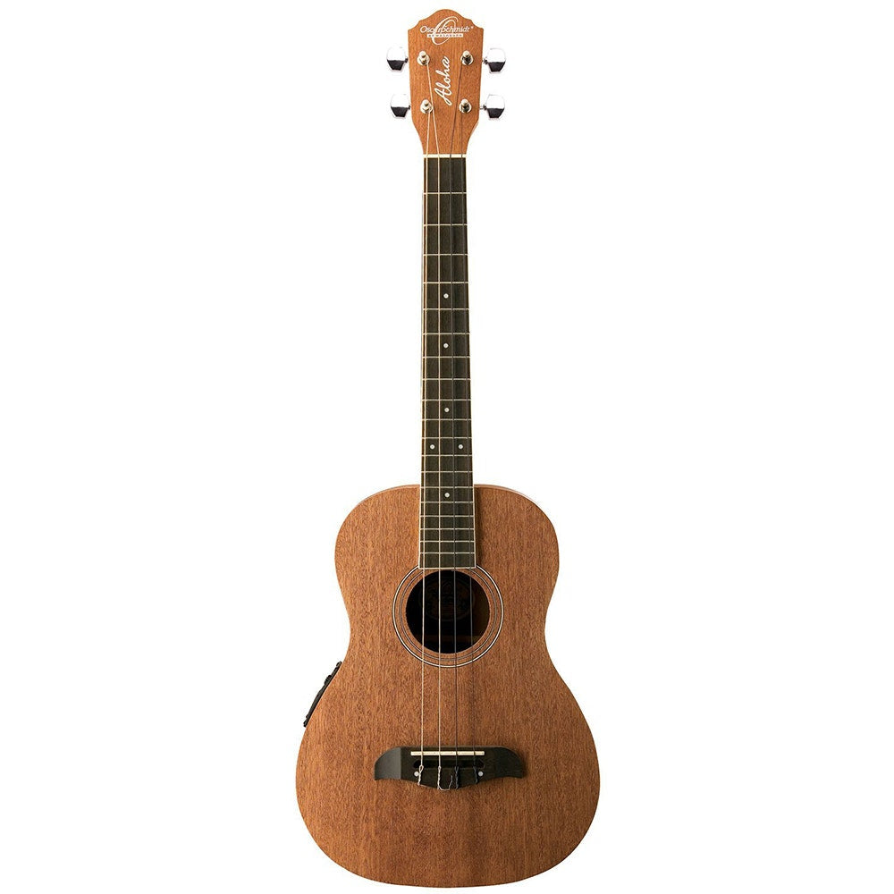 Oscar Schmidt OU52E Mahogany Baritone Acoustic-Electric Ukulele - Natural
