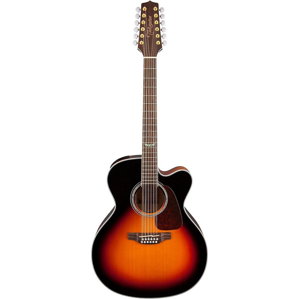 Takamine GJ72CE-12 12-string Jumbo Cutaway Acoustic-Electric Guitar in Brown Sunburst (B-Stock)