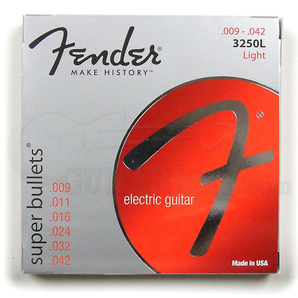 Fender 3250L Nickel-Plated Steel Bullet-End Light Electric Guitar Strings (9-42)