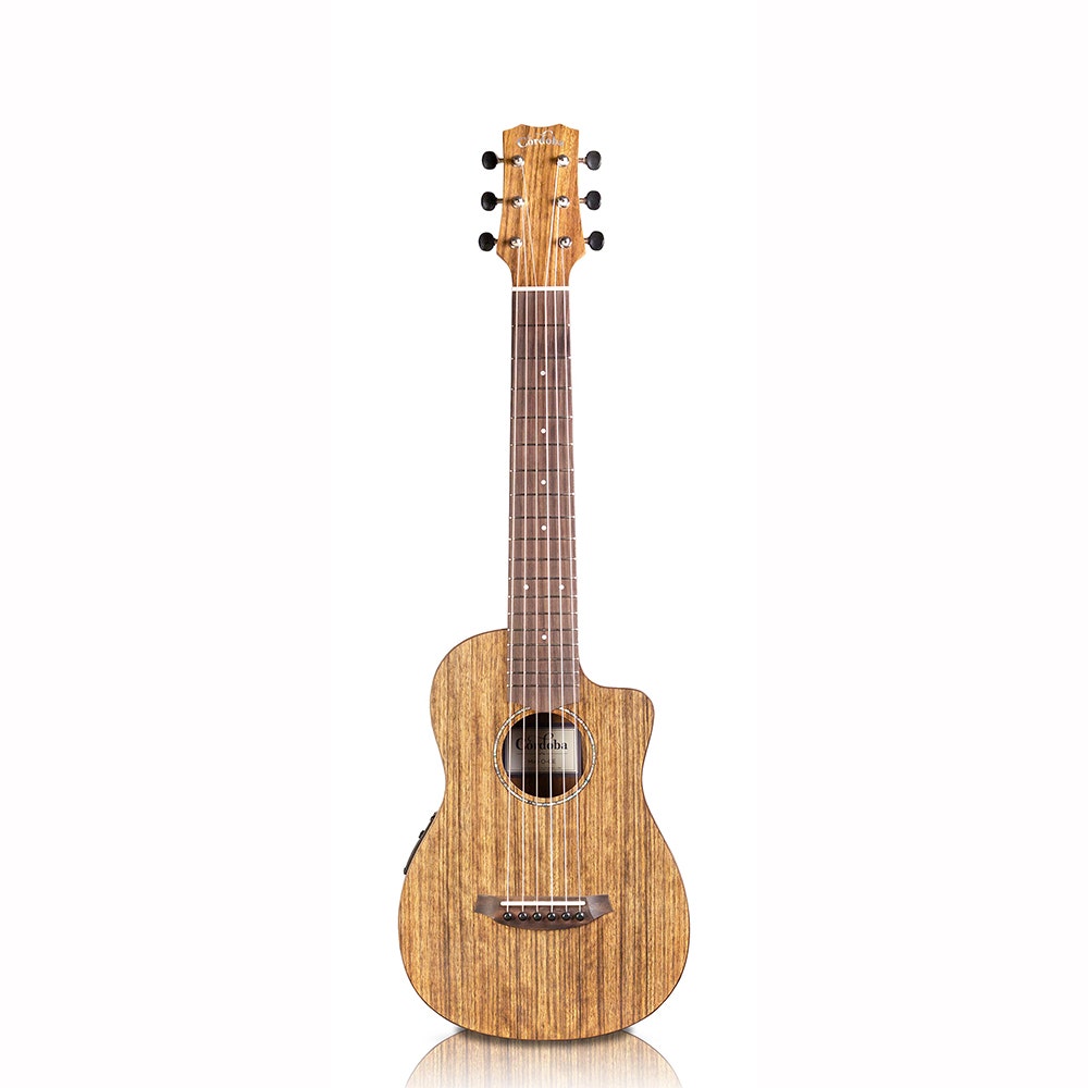 Cordoba Mini O CE Acoustic-Electric Nylon String Travel Guitar with Gig Bag