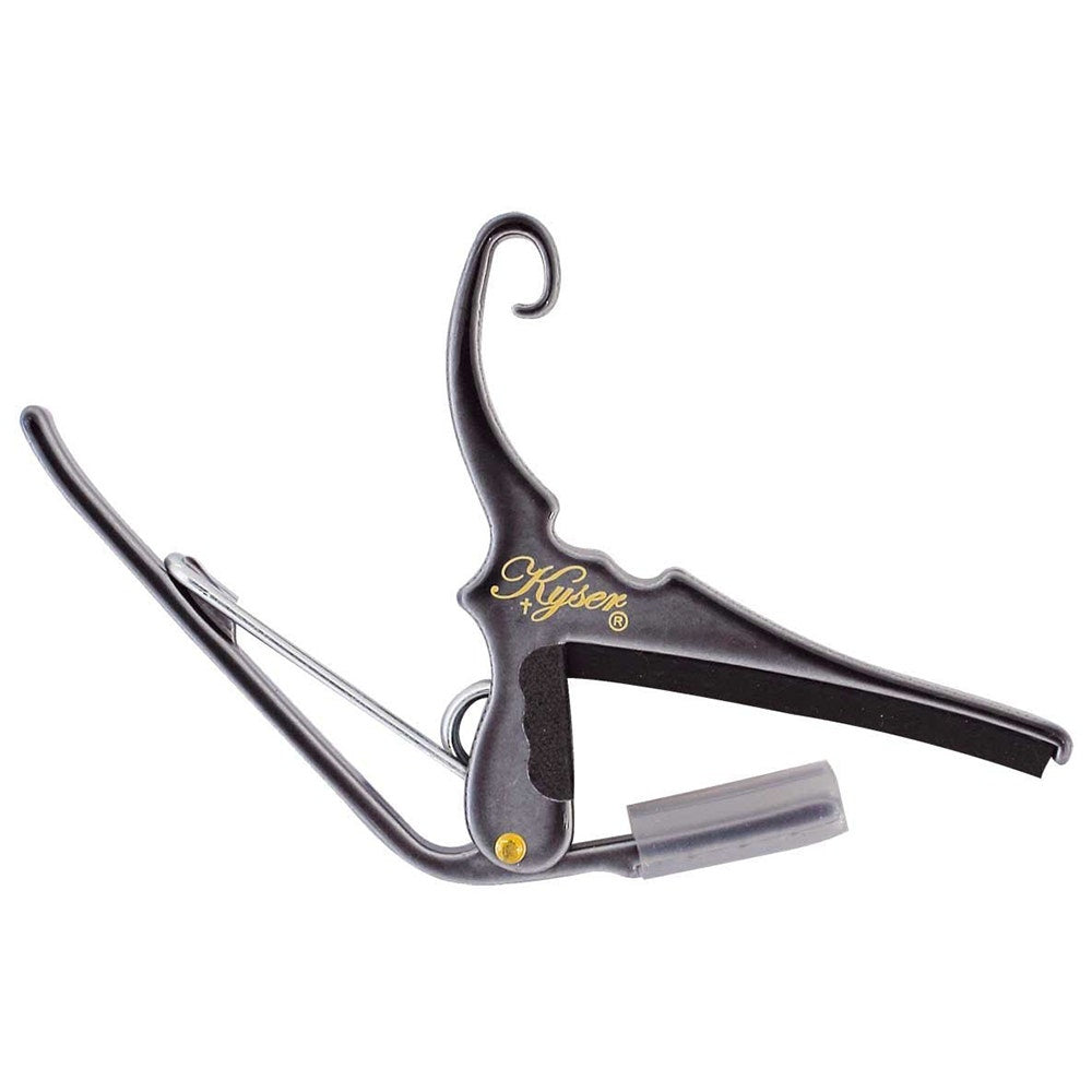 Kyser KG6BC 6-String Quick-Change Capo for Acoustic Guitars - Black Chrome