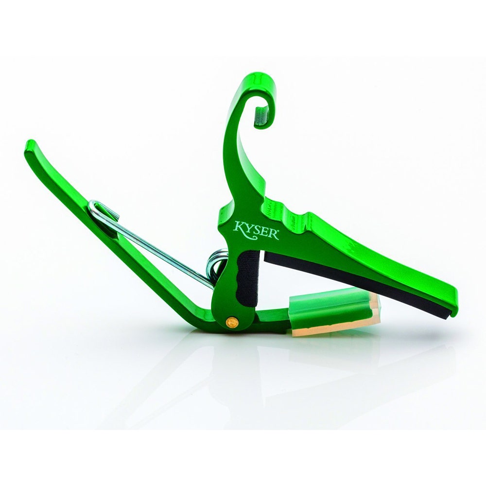 Kyser KG6EG 6-String Quick-Change Capo for Acoustic Guitars - Emerald Green