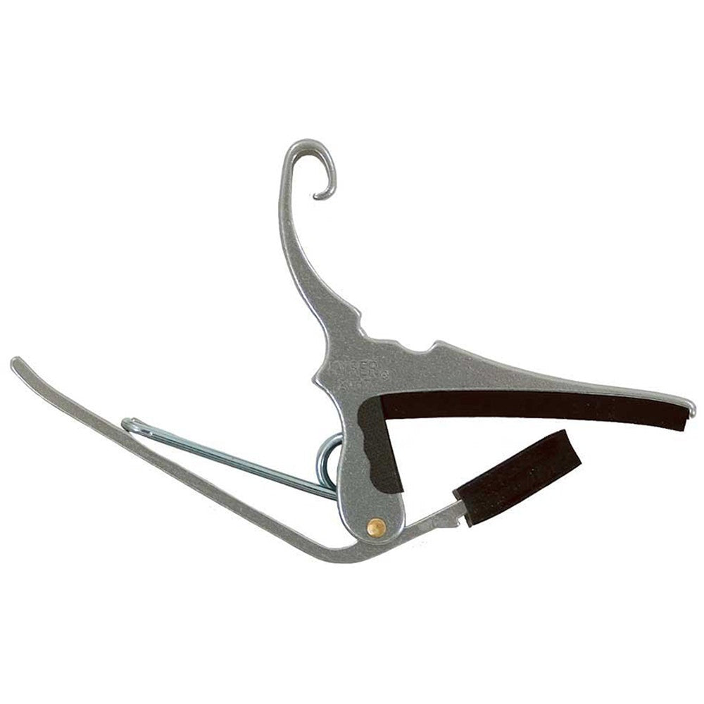 Kyser KG6S 6-String Quick-Change Capo for Acoustic Guitars - Silver