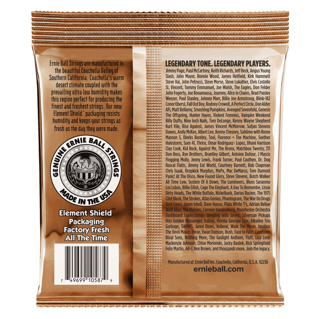 Ernie Ball 2145 Earthwood Phosphor Bronze Acoustic Guitar Strings, 11.5-54