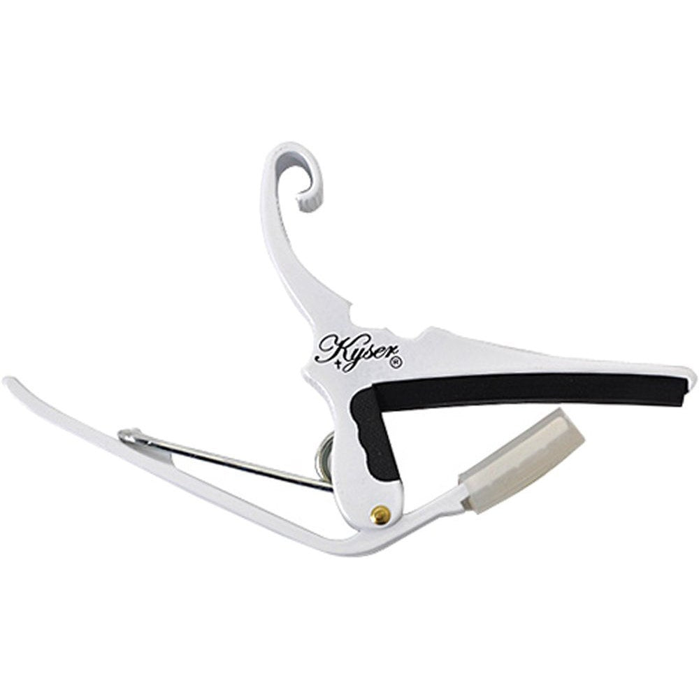 Kyser KG6W 6-String Quick-Change Capo for Acoustic Guitars - White