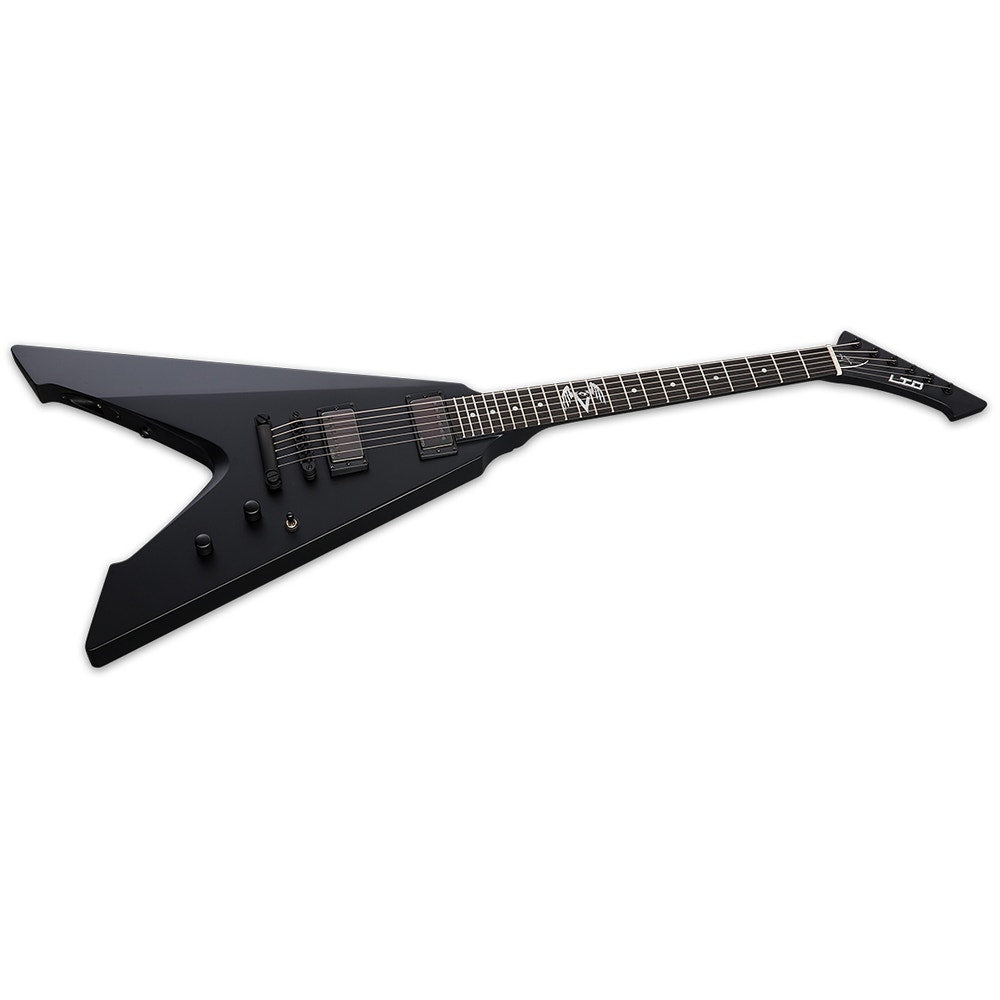 ESP LTD James Hetfield Vulture Electric Guitar, Ebony Fingerboard, Black Satin (B-STOCK)