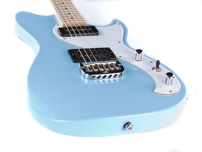 G&L USA Fallout Electric Guitar, Maple Fingerboard - Himalayan Blue