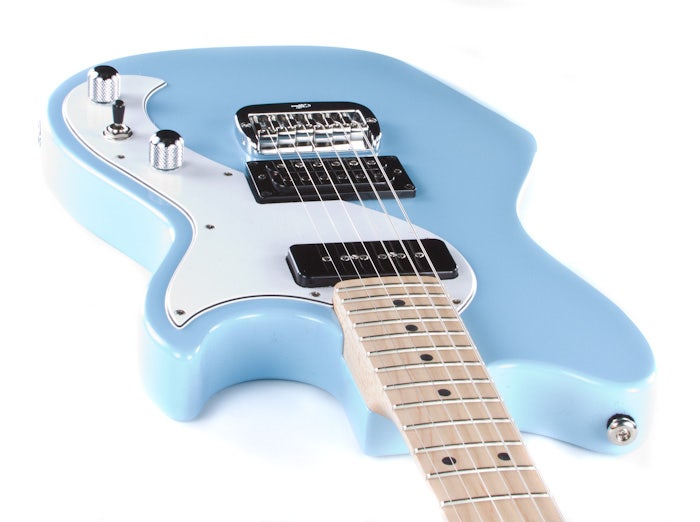 G&L USA Fallout Electric Guitar, Maple Fingerboard - Himalayan Blue