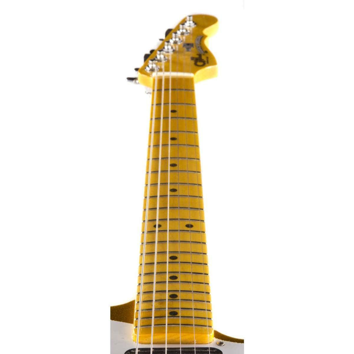 G&L USA Legacy Special Electric Guitar, Maple Fingerboard, Hard Case - Yukon Gold Metallic