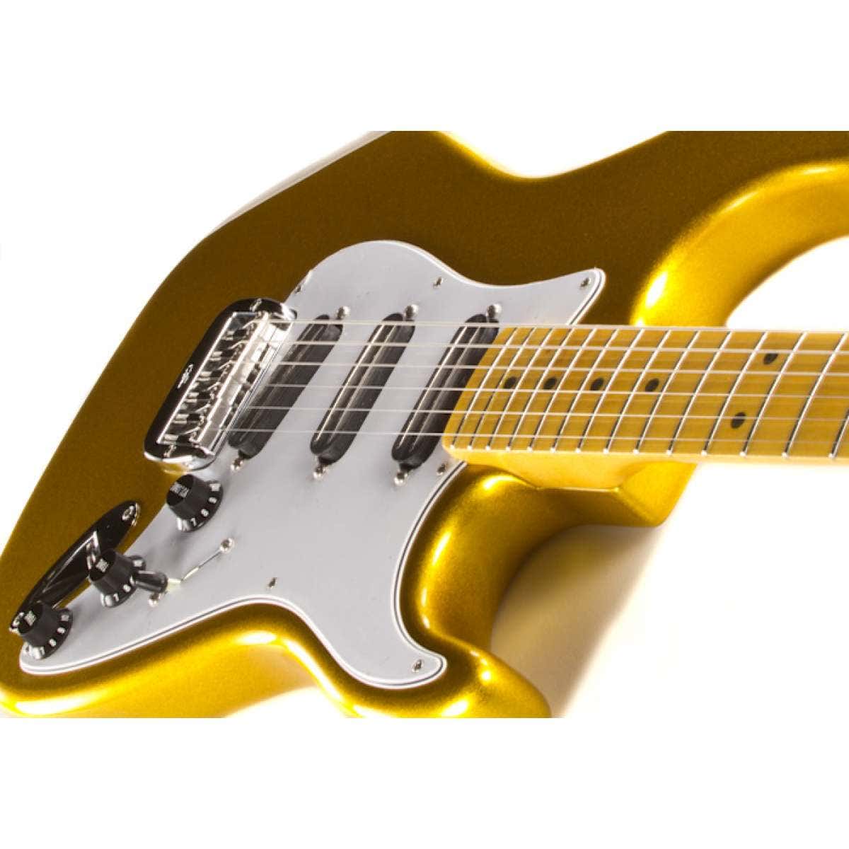 G&L USA Legacy Special Electric Guitar, Maple Fingerboard, Hard Case - Yukon Gold Metallic