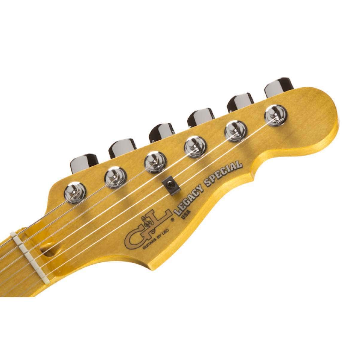 G&L USA Legacy Special Electric Guitar, Maple Fingerboard, Hard Case - Yukon Gold Metallic