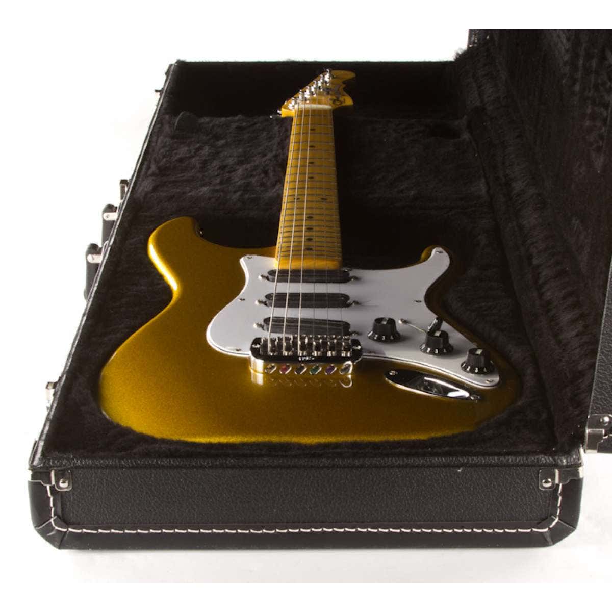 G&L USA Legacy Special Electric Guitar, Maple Fingerboard, Hard Case - Yukon Gold Metallic
