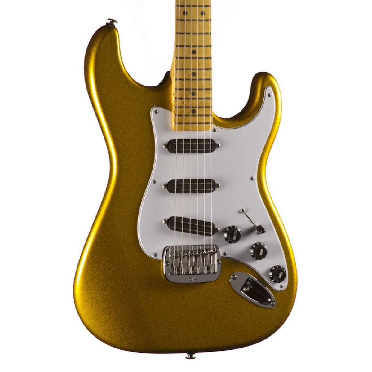 G&L USA Legacy Special Electric Guitar, Maple Fingerboard, Hard Case - Yukon Gold Metallic