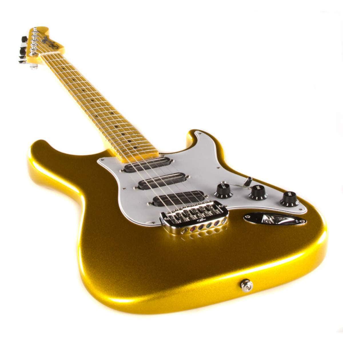 G&L USA Legacy Special Electric Guitar, Maple Fingerboard, Hard Case - Yukon Gold Metallic