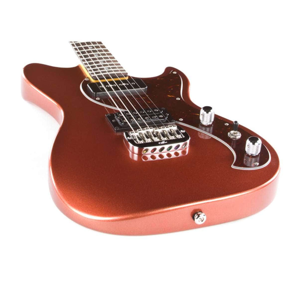 G&L USA Fallout Electric Guitar, Rosewood Fingerboard, Hard Case - Spanish Copper Metallic