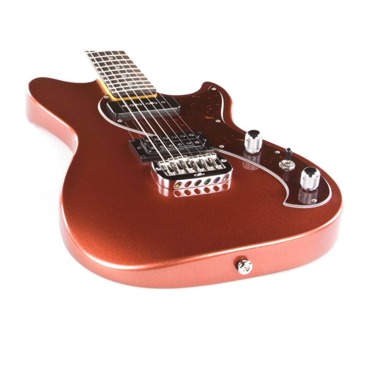 G&L USA Fallout Electric Guitar, Rosewood Fingerboard, Hard Case - Spanish Copper Metallic