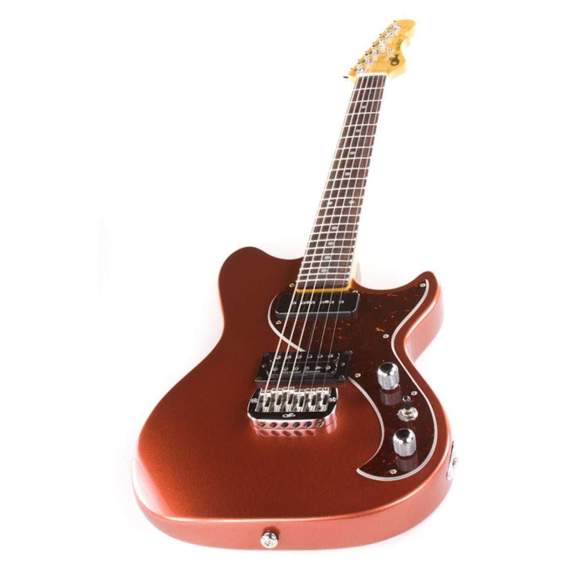 G&L USA Fallout Electric Guitar, Rosewood Fingerboard, Hard Case - Spanish Copper Metallic