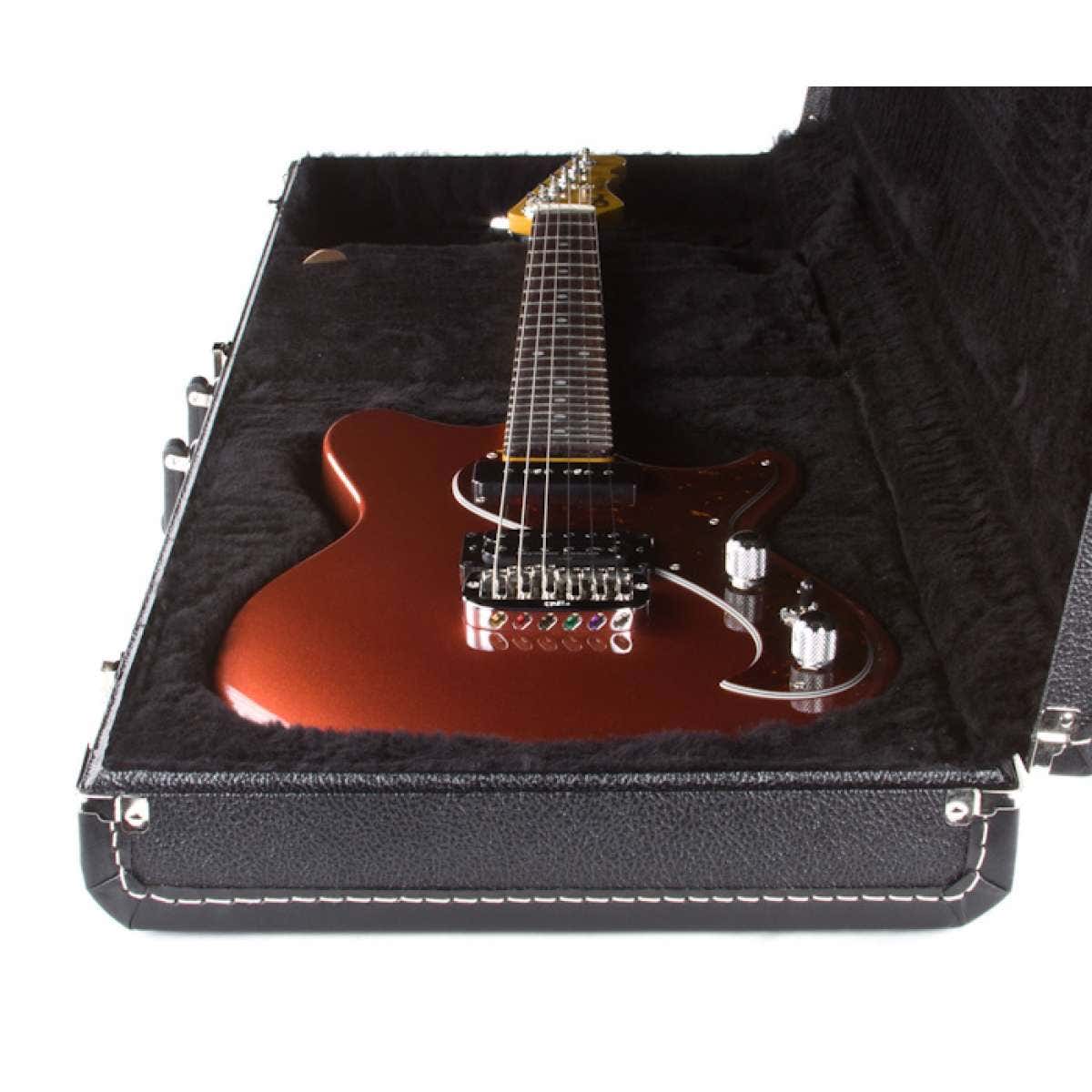 G&L USA Fallout Electric Guitar, Rosewood Fingerboard, Hard Case - Spanish Copper Metallic