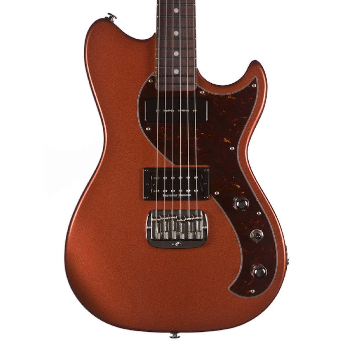 G&L USA Fallout Electric Guitar, Rosewood Fingerboard, Hard Case - Spanish Copper Metallic