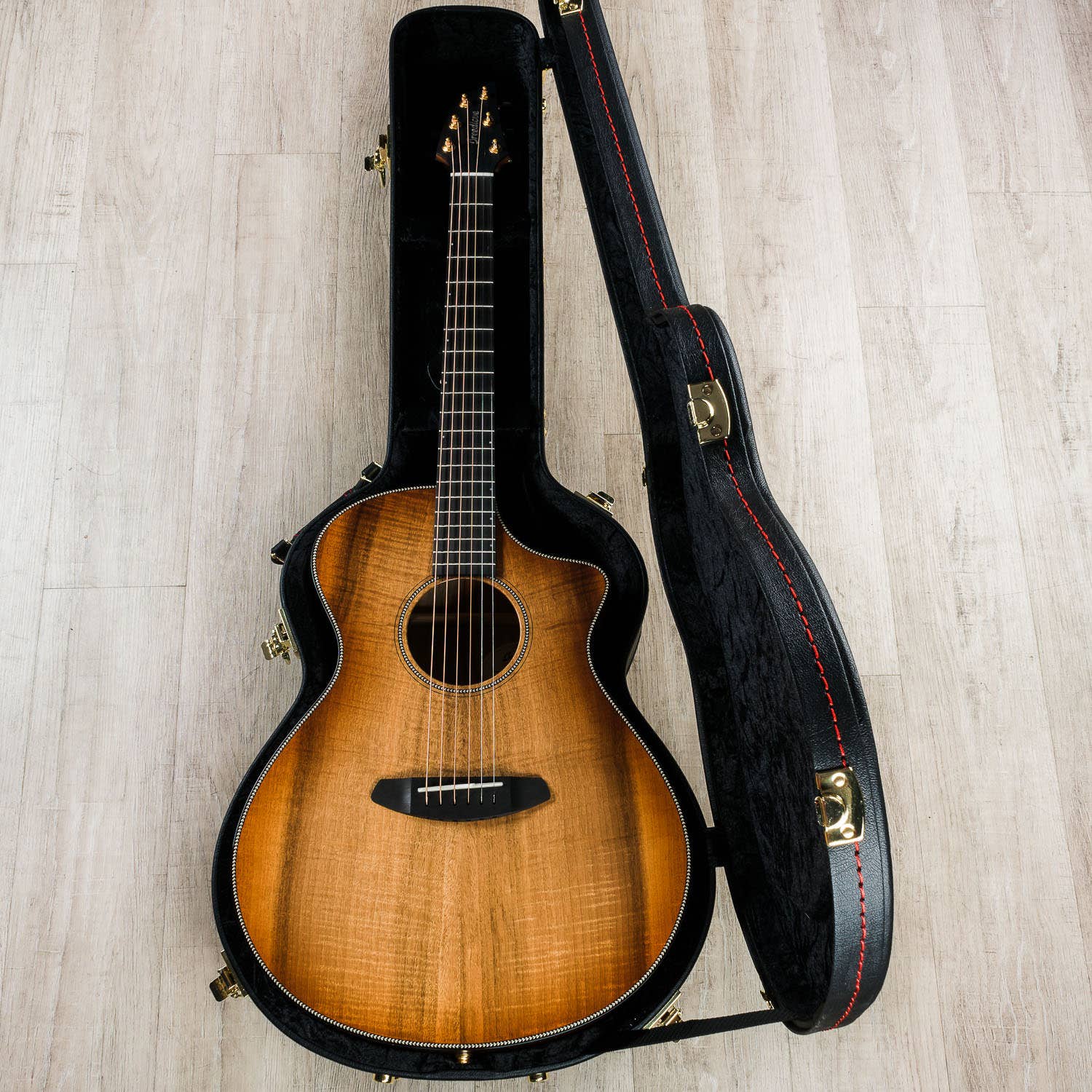 Breedlove Oregon Concert CE Acoustic Electric Guitar, Myrtlewood w/ Cinnamon Burst