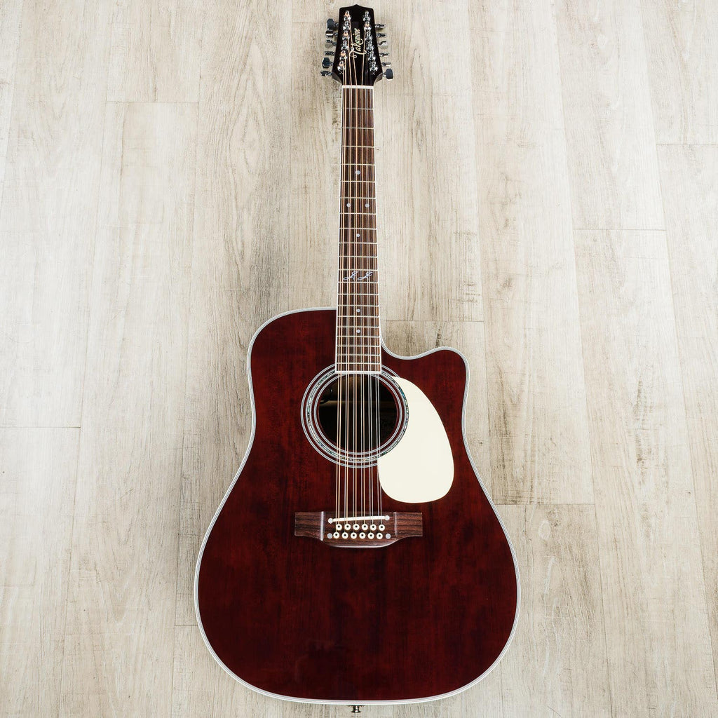 Takamine JJ325SRC-12 John Jorgenson Signature 12-String Acoustic-Electric Guitar with Case - Satin Red (B-STOCK)