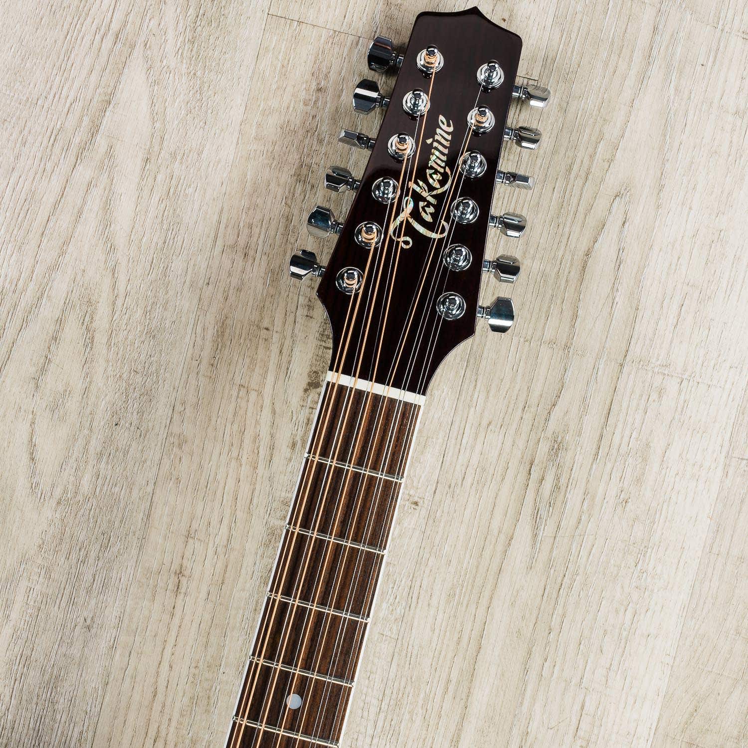 Takamine JJ325SRC-12 John Jorgenson Signature 12-String Acoustic-Electric Guitar with Case - Satin Red (B-STOCK)