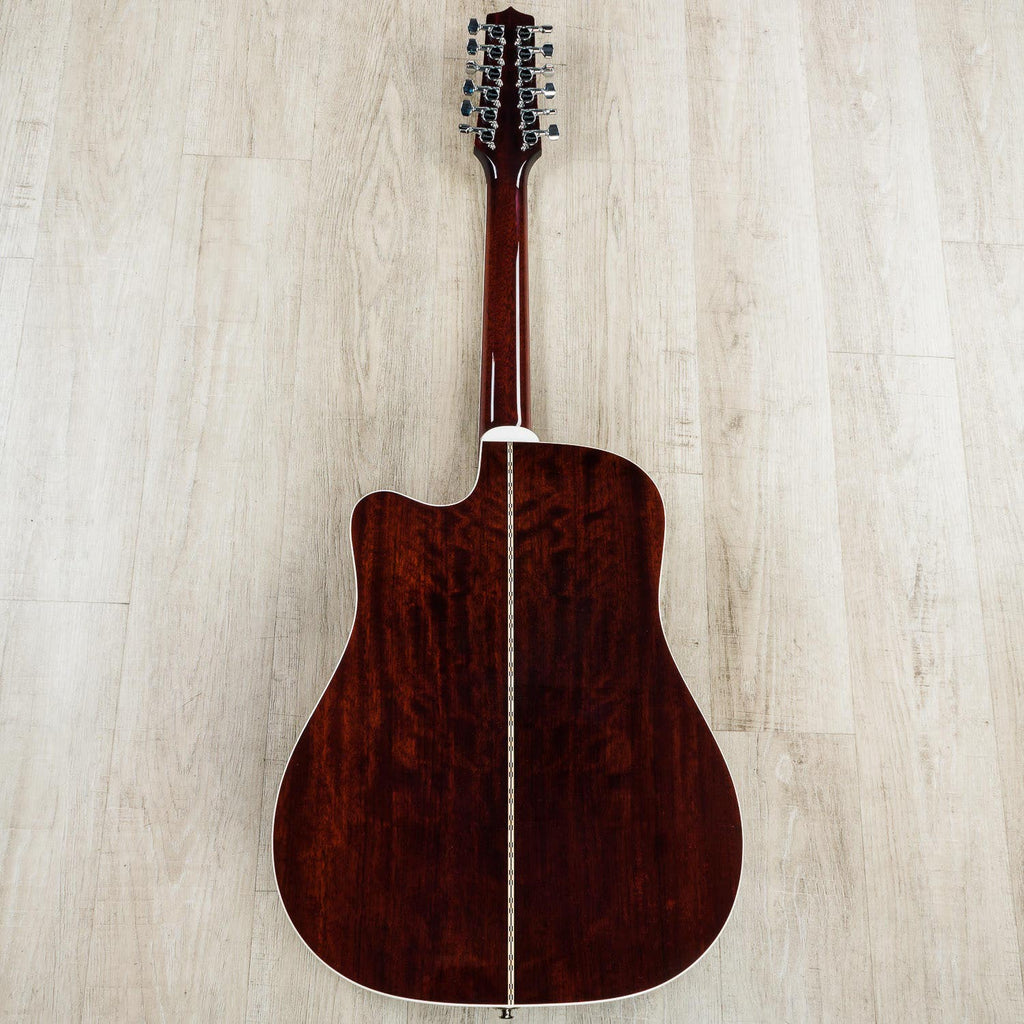 Takamine JJ325SRC-12 John Jorgenson Signature 12-String Acoustic-Electric Guitar with Case - Satin Red (B-STOCK)