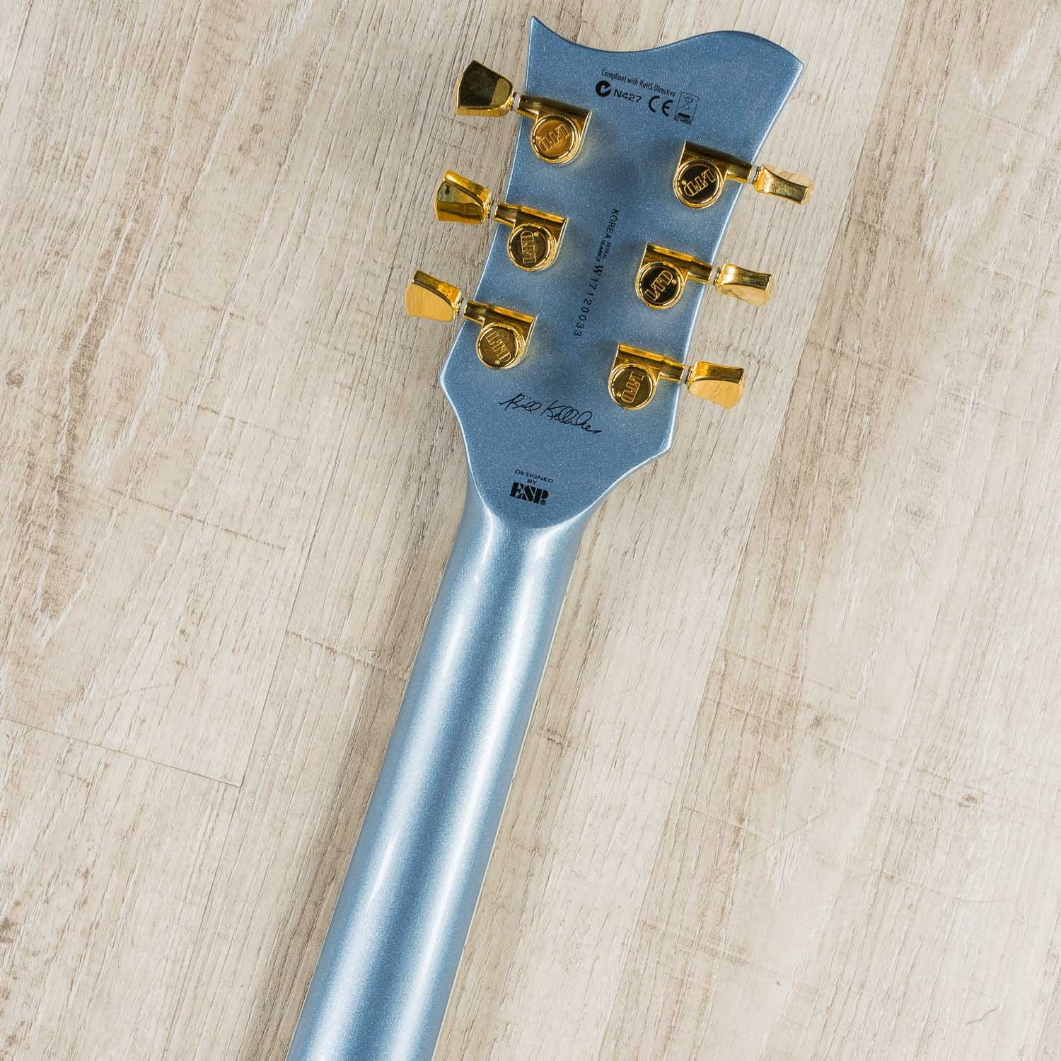 ESP LTD Sparrowhawk Bill Kelliher Signature Series Electric Guitar with Hard Case - Pelham Blue