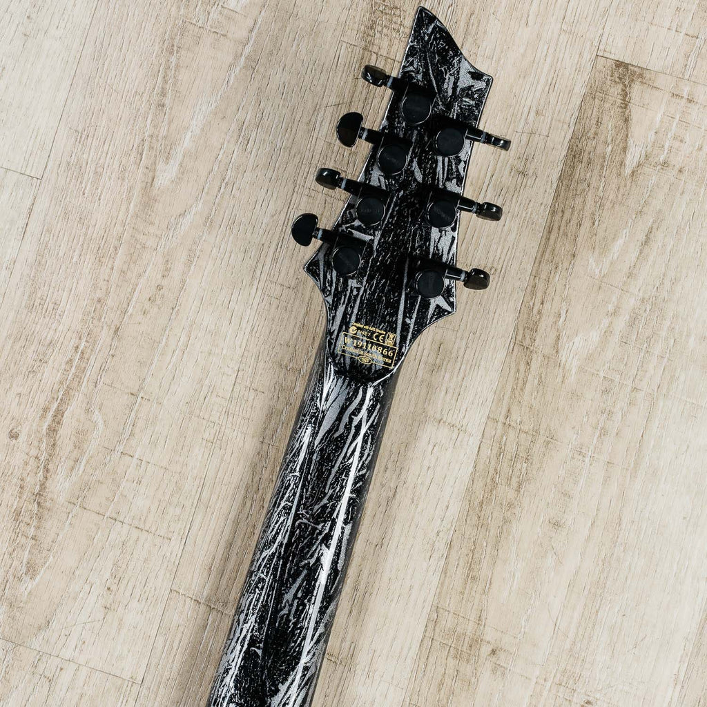 Schecter 1462 C-7 Multiscale Electric Guitar, Ebony Fretboard, Silver Mountain