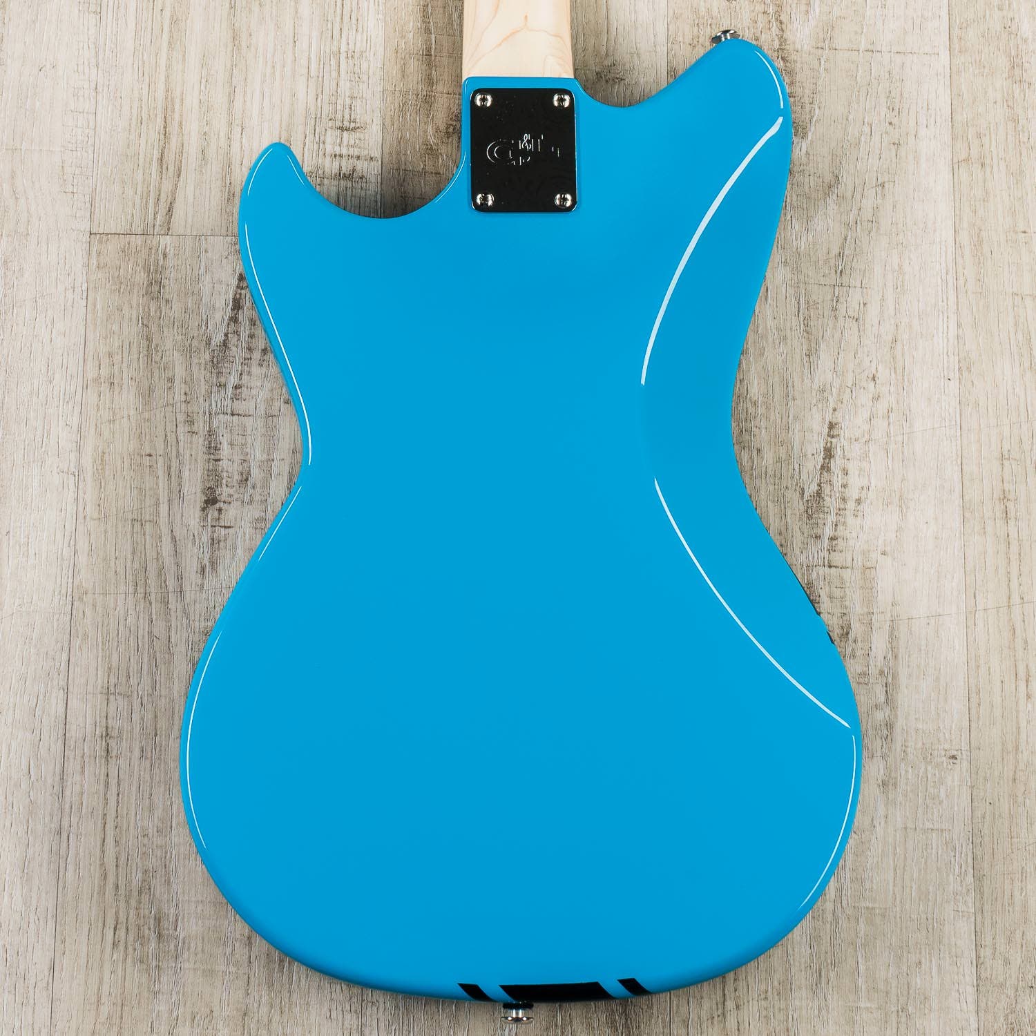 G&L Fallout Bass Launch Edition 30'' Short Scale Bass Guitar, Caribbean Rosewood Fretboard, Miami Blue