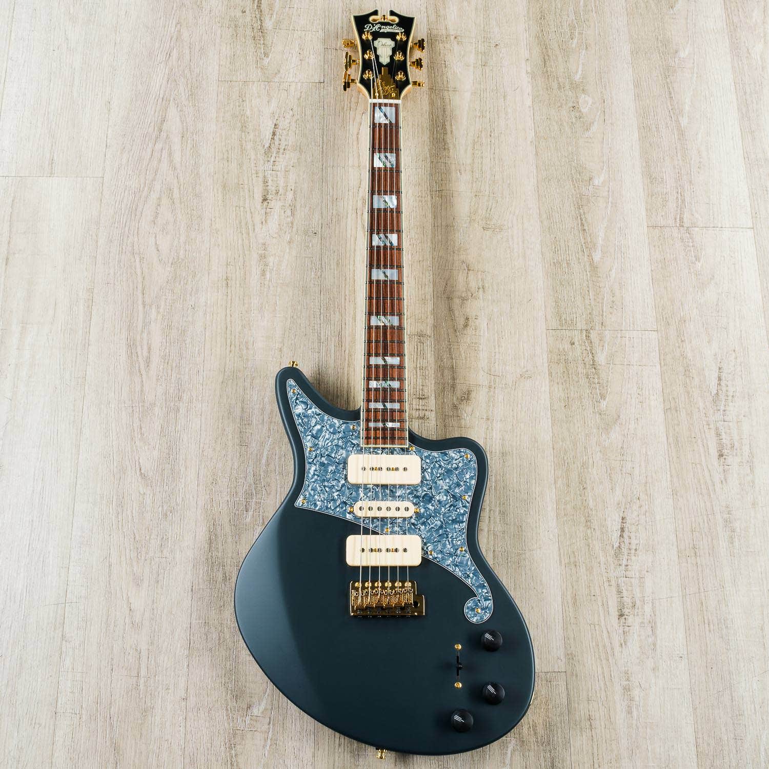 D'Angelico Deluxe Bob Weir Bedford Electric Guitar, Pau Ferro Fingerboard, Matte Stone