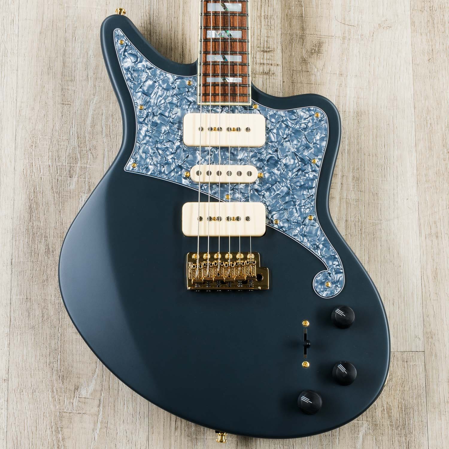 D'Angelico Deluxe Bob Weir Bedford Electric Guitar, Pau Ferro Fingerboard, Matte Stone