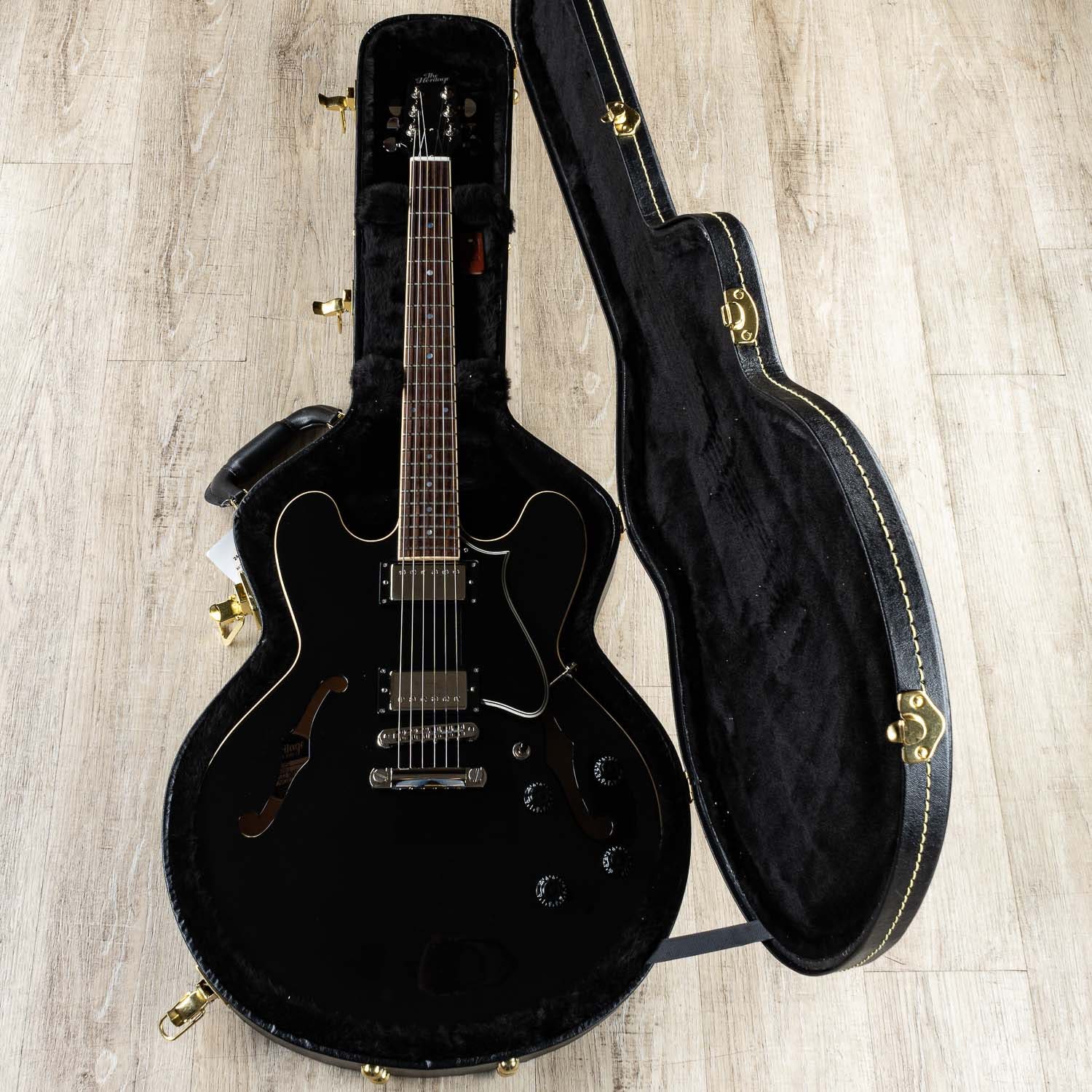 Heritage Standard H-535 Semi-Hollow Electric Guitar with Case, Ebony (B-STOCK)