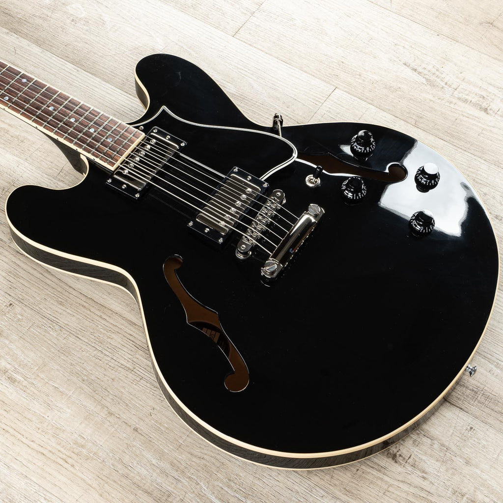 Heritage Standard H-535 Semi-Hollow Electric Guitar with Case, Ebony (B-STOCK)