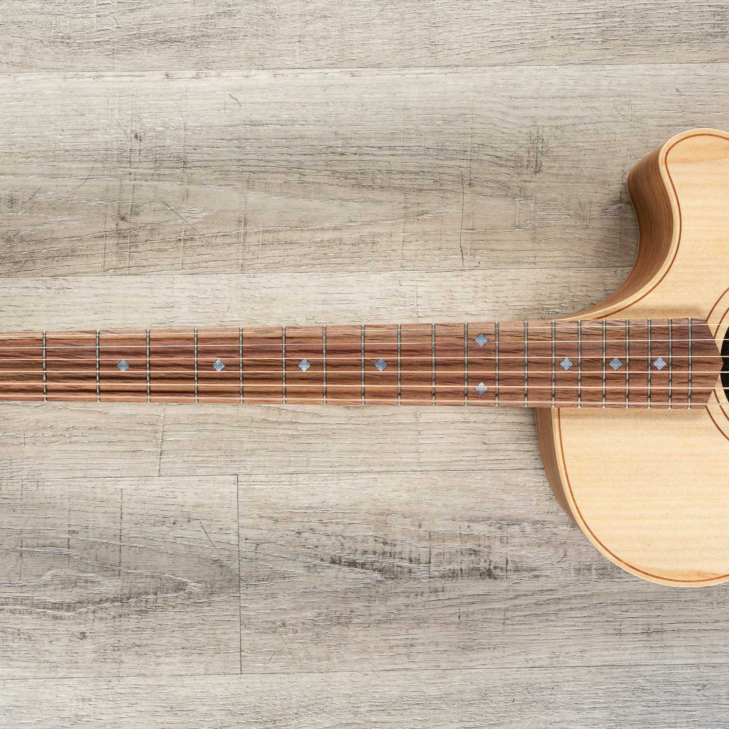 Cole Clark Angel 2 Series AN2EC-BB Acoustic-Electric Guitar, Bunya Top with Tasmanian Blackwood Back/Sides, Hard Case
