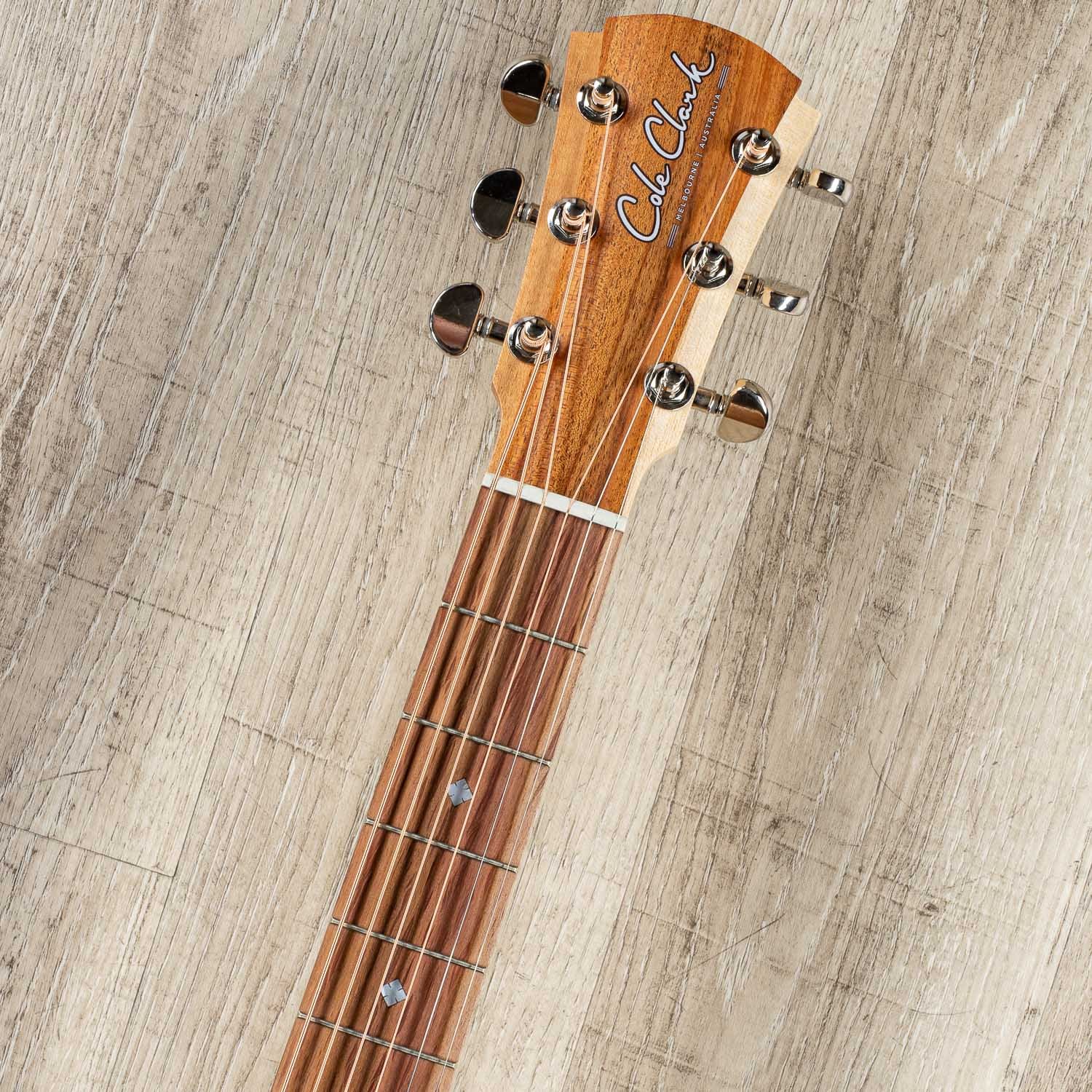 Cole Clark Angel 2 Series AN2EC-BB Acoustic-Electric Guitar, Bunya Top with Tasmanian Blackwood Back/Sides, Hard Case