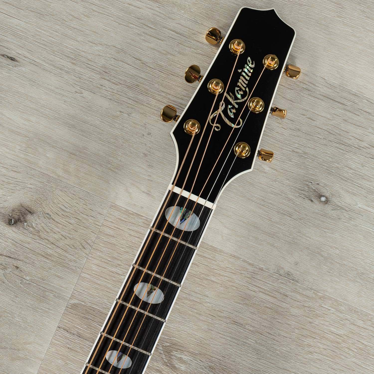 Takamine TSP158C SBL Acoustic Electric Guitar w/ Case, See-Through Black