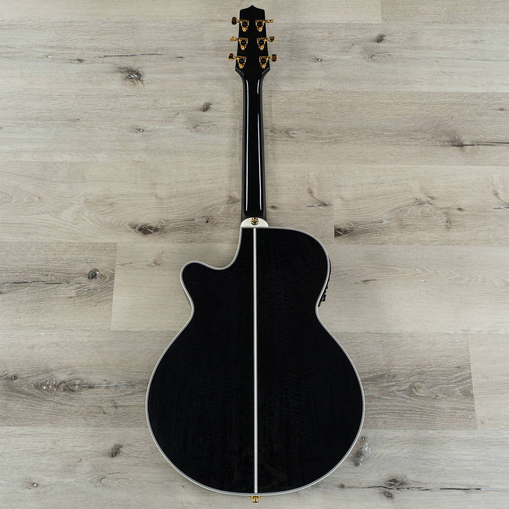 Takamine TSP158C SBL Acoustic Electric Guitar w/ Case, See-Through Black