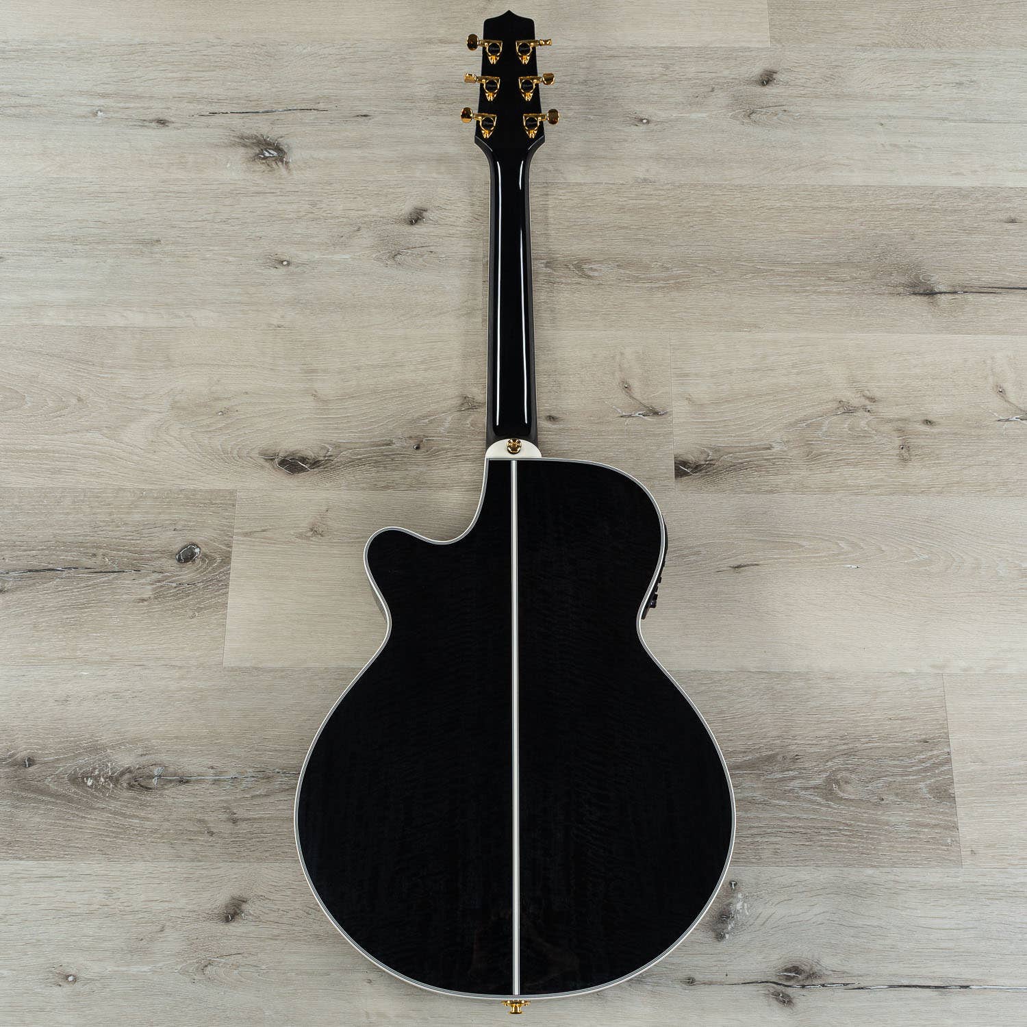 Takamine TSP158C SBL Acoustic Electric Guitar w/ Case, See-Through Black