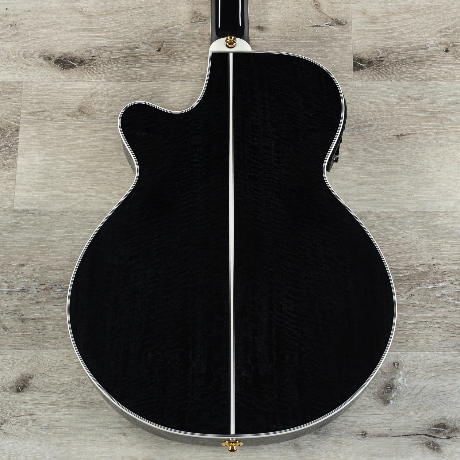 Takamine TSP158C SBL Acoustic Electric Guitar w/ Case, See-Through Black