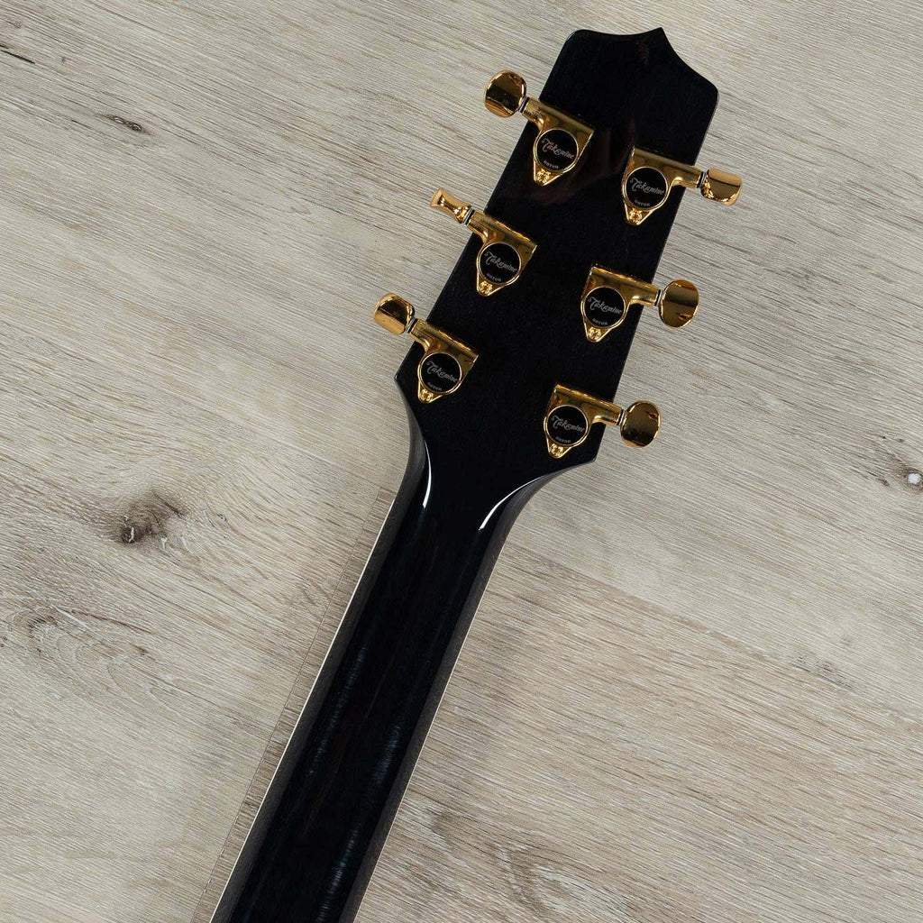 Takamine TSP158C SBL Acoustic Electric Guitar w/ Case, See-Through Black