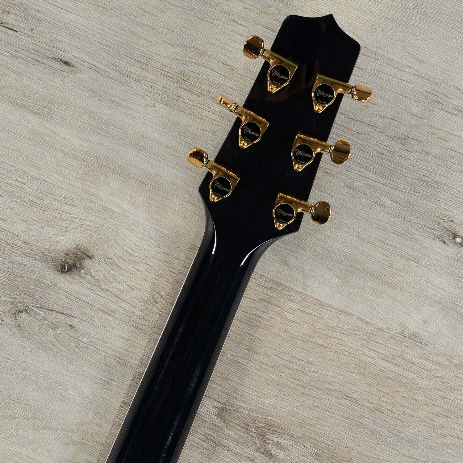 Takamine TSP158C SBL Acoustic Electric Guitar w/ Case, See-Through Black