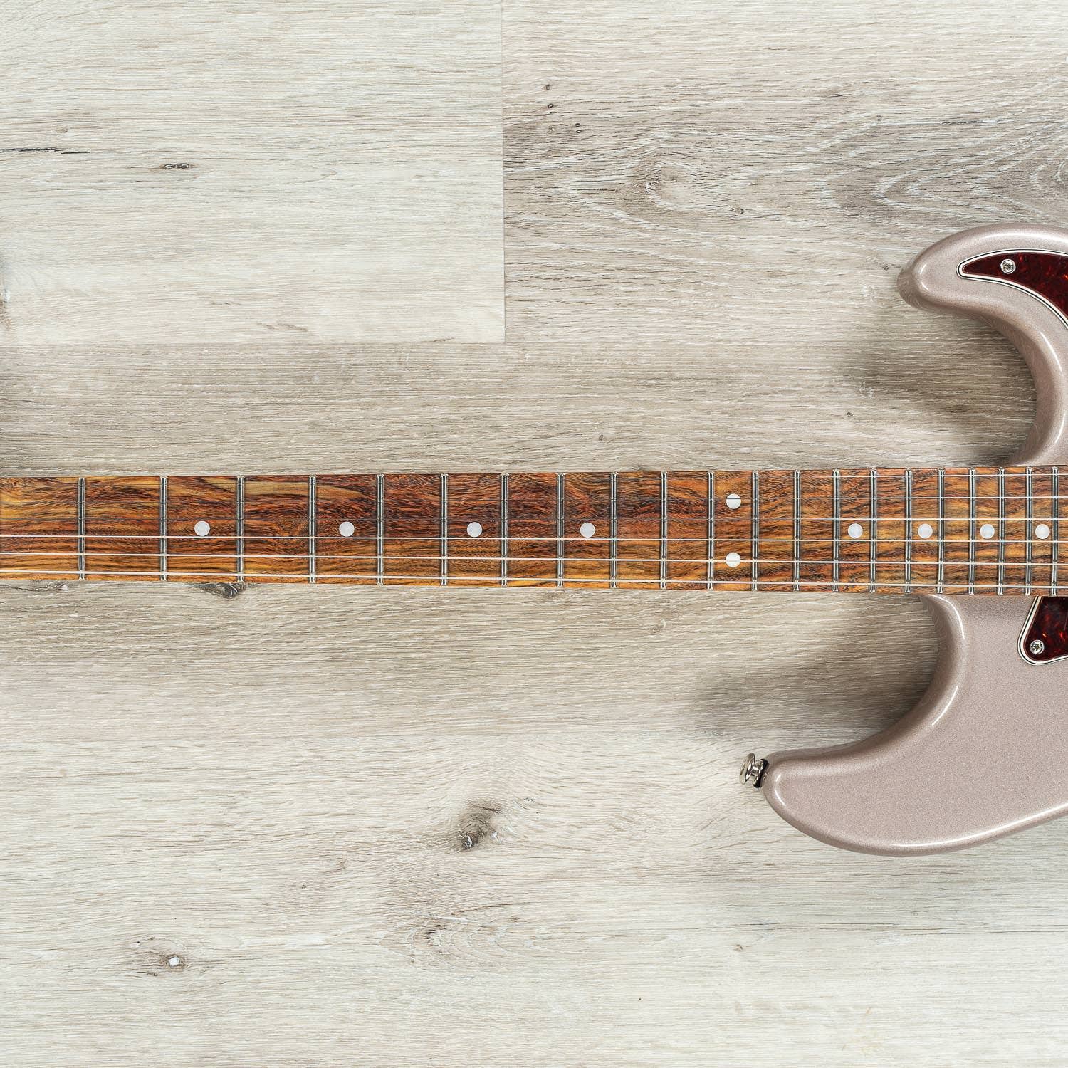 G&L Fullerton Deluxe Legacy Electric Guitar, Caribbean Rosewood, Shoreline Gold