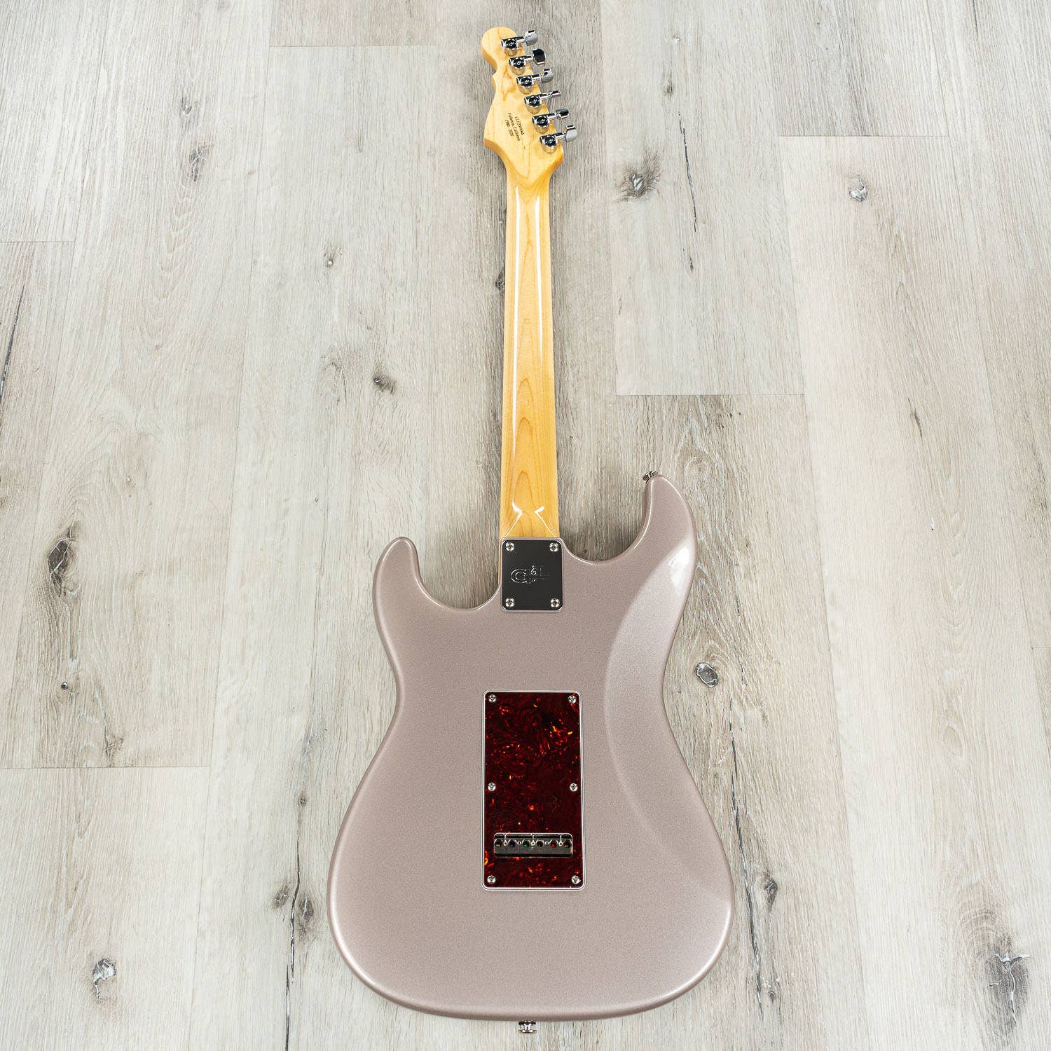 G&L Fullerton Deluxe Legacy Electric Guitar, Caribbean Rosewood, Shoreline Gold