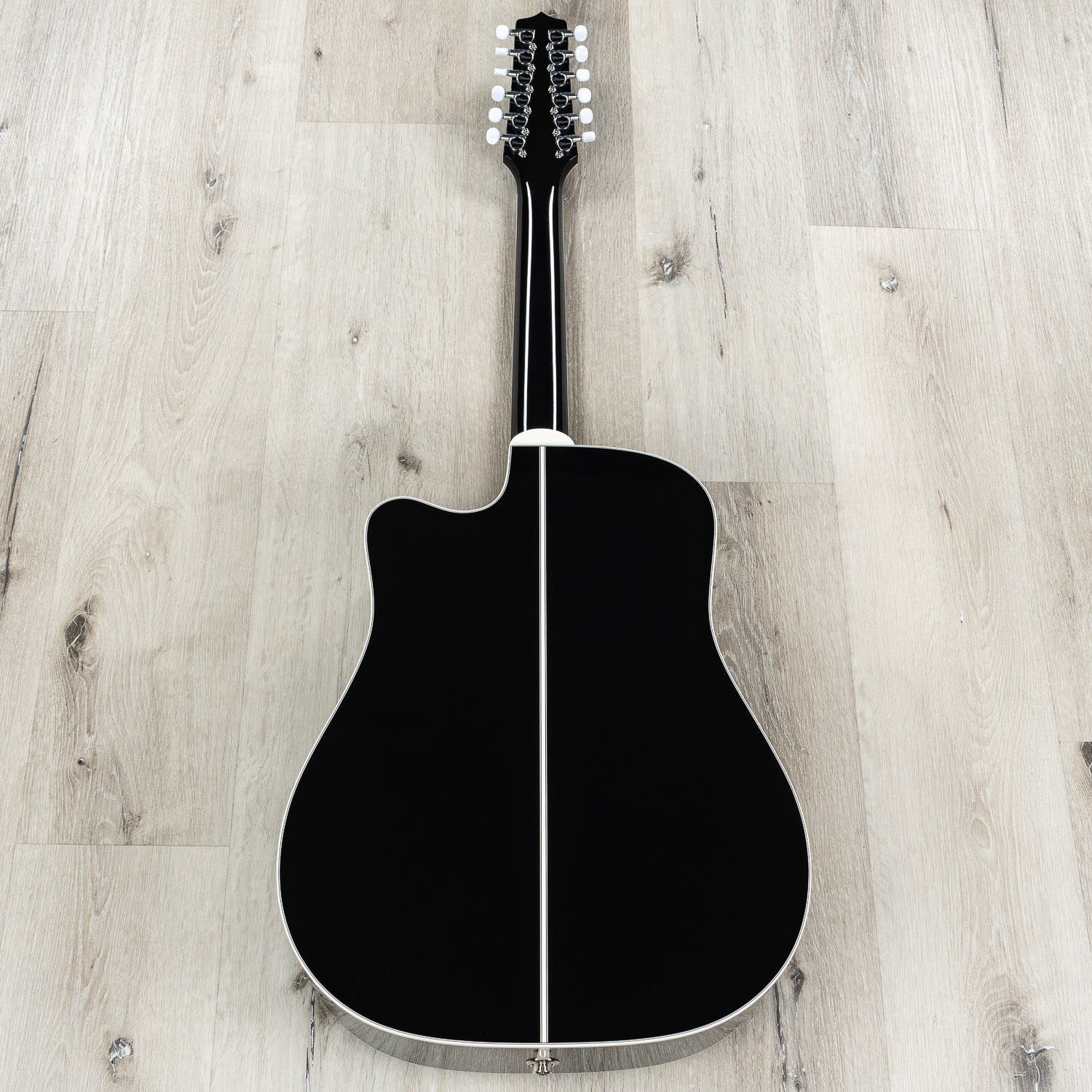Takamine EF381 DX Acoustic Electric 12-String Guitar, Rosewood Fretboard, Black