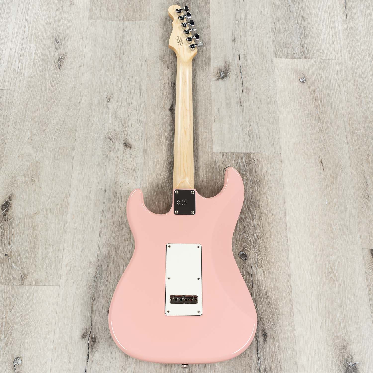 G&L USA Legacy Electric Guitar, Caribbean Rosewood Fingerboard, Hard Case - Shell Pink