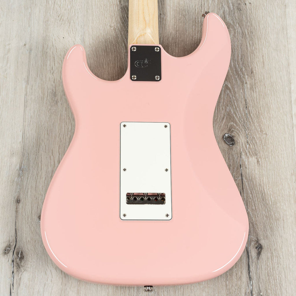 G&L USA Legacy Electric Guitar, Caribbean Rosewood Fingerboard, Hard Case - Shell Pink