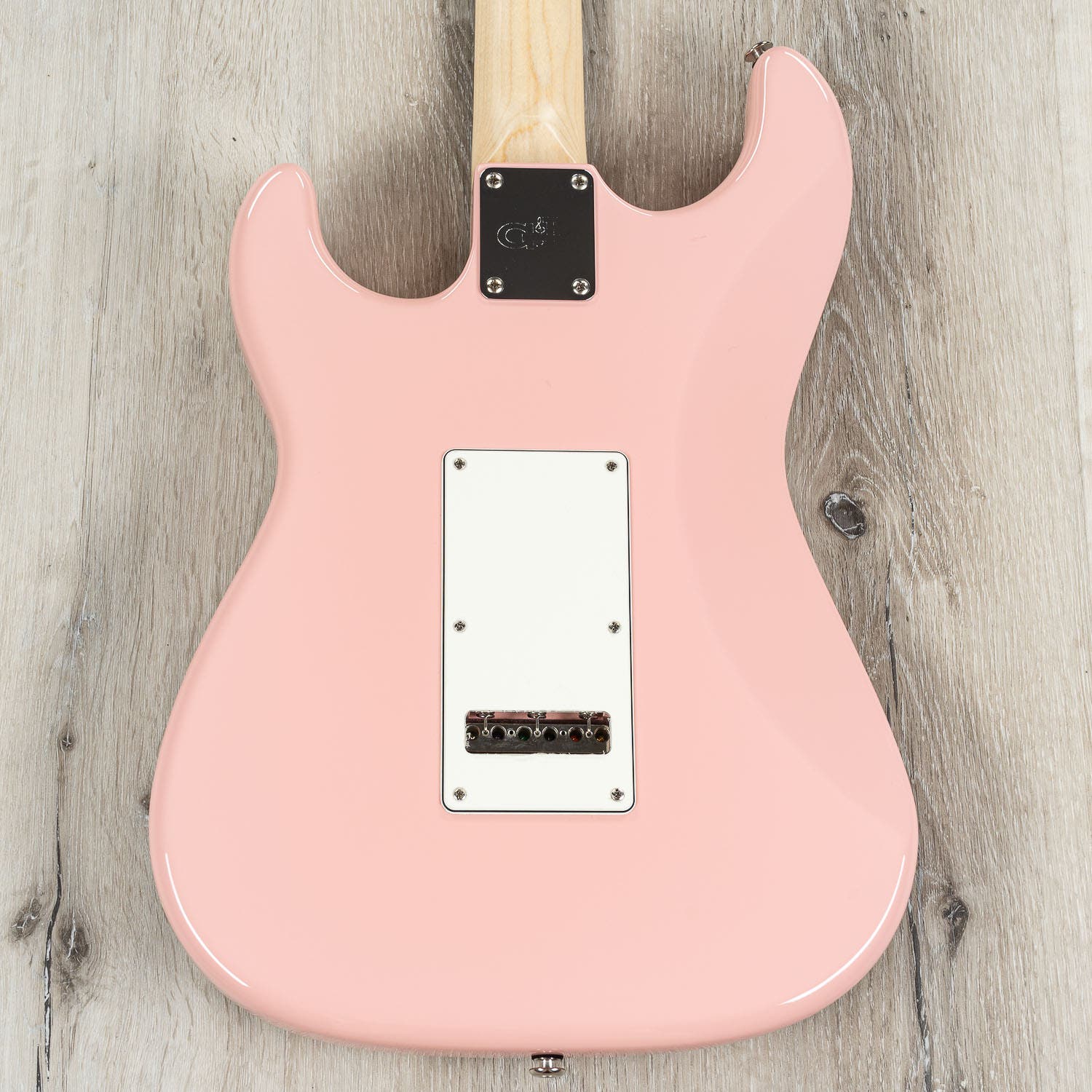 G&L USA Legacy Electric Guitar, Caribbean Rosewood Fingerboard, Hard Case - Shell Pink