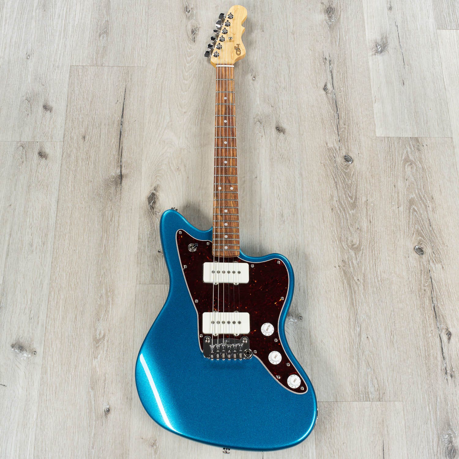 G&L Fullerton Deluxe Doheny Electric Guitar, Caribbean Rosewood Fingerboard, Lake Placid Blue